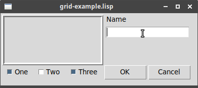 ltk grid example